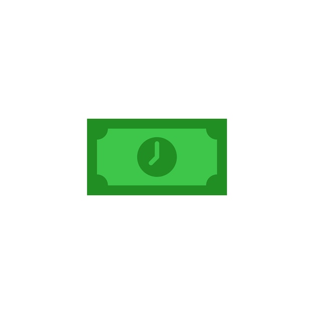 Time is money Vector outline template