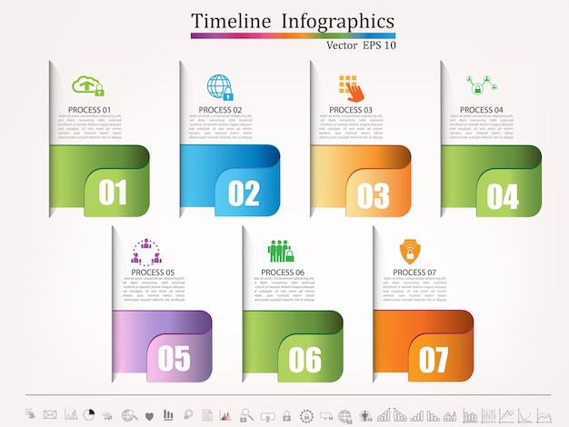 Time line infographic