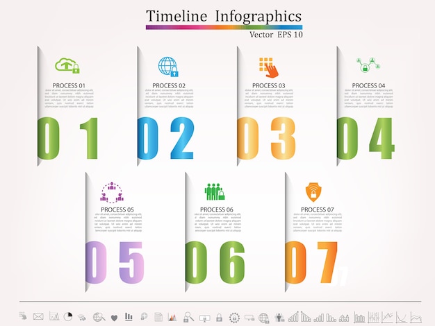 Time line infographic