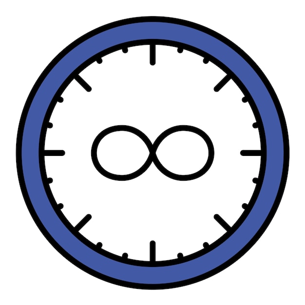 Time Loop Flat Illustration