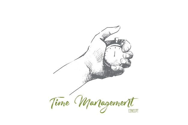 Time management concept illustratie