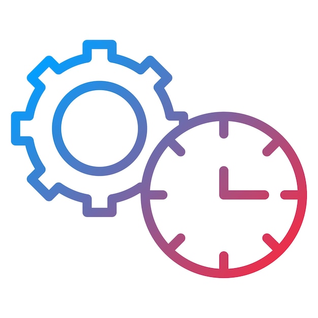 Vector time management icon vector image can be used for project assesment