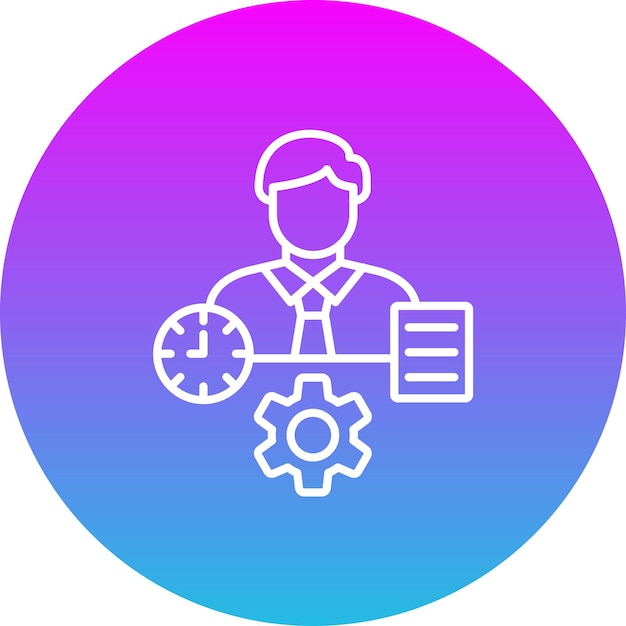 Vector time management icon