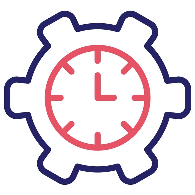 Time Management vector icon illustration of Life Skills iconset