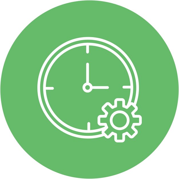 Time Management Vector Illustration Style