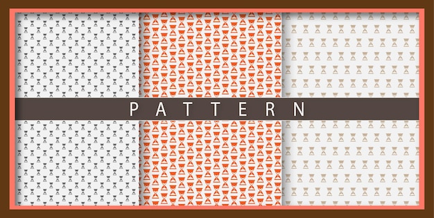 Time Pattern elements of New pattern colorful minimal geometric patterns set Premium Vector