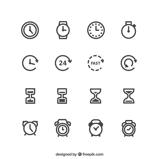 Time pictogrammen