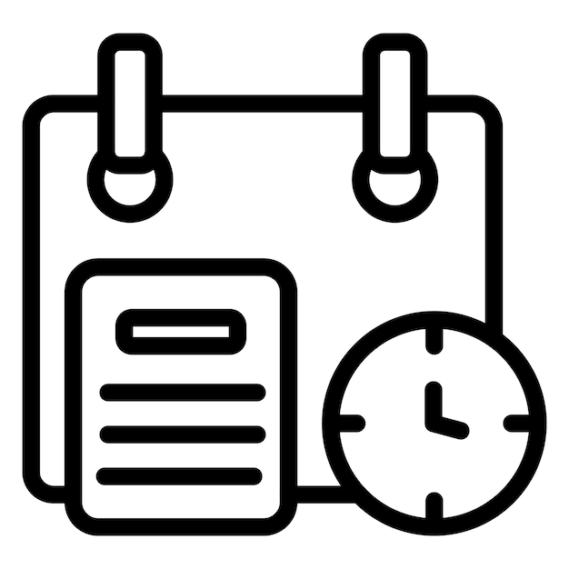 Time Plan Icon Style