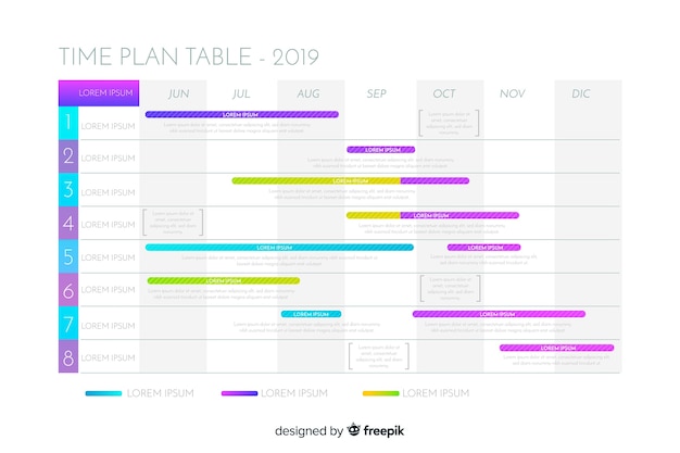 Time plan table