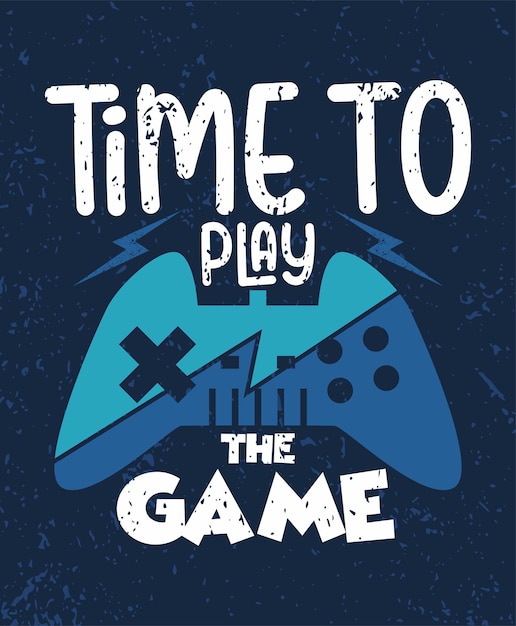 Time to play the game typography poster concepts