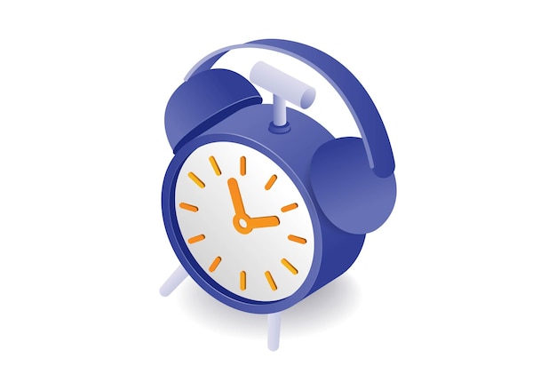 Time reminder alarm clock illustration concept