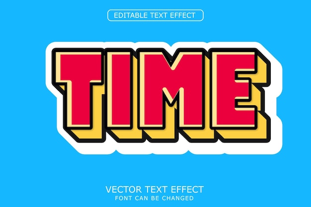 Time Text Effect