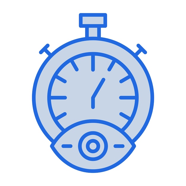 Time Tracking Blue Tone Illustration