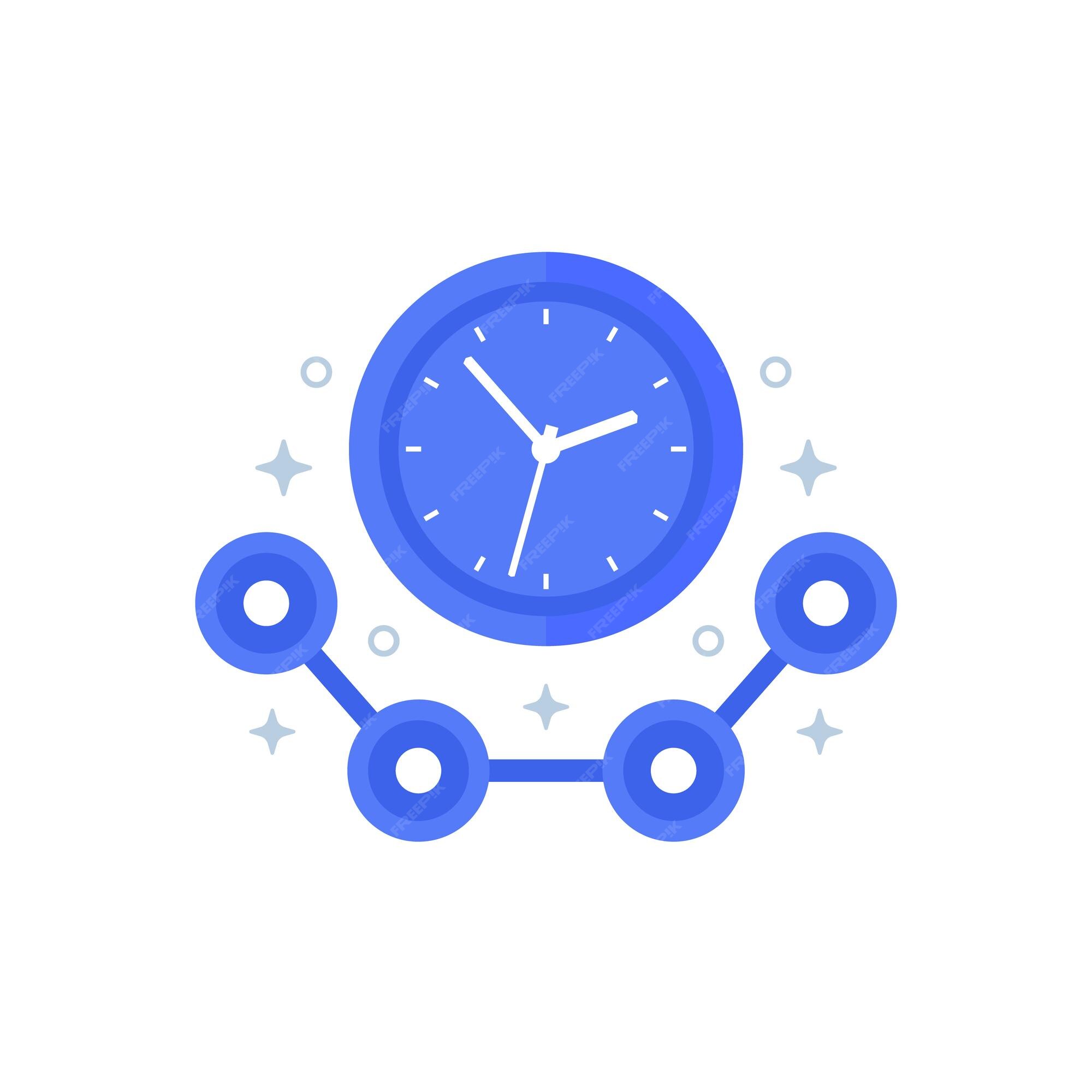Premium Vector Time Tracking Icon With A Clock premium-vector-time-tracking-icon-with-a-clock