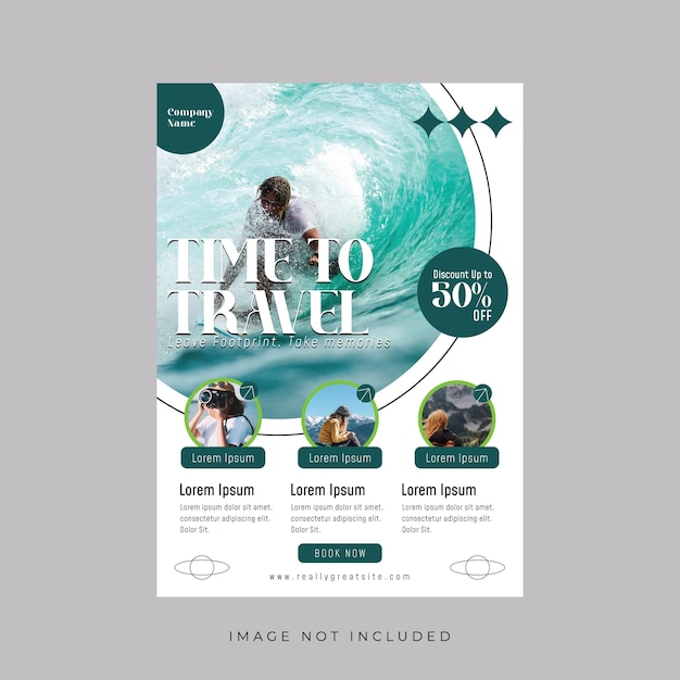 Time To Travel Flyer Template