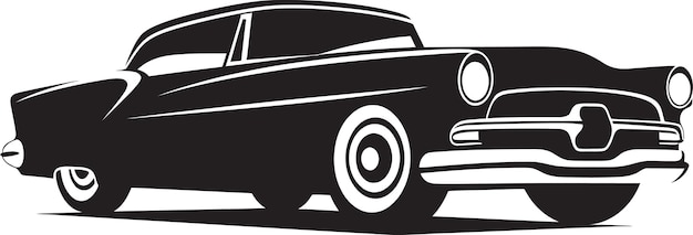 Timeless Rides Zwart Logo Icon Retro Wielen Vintage Auto Vector