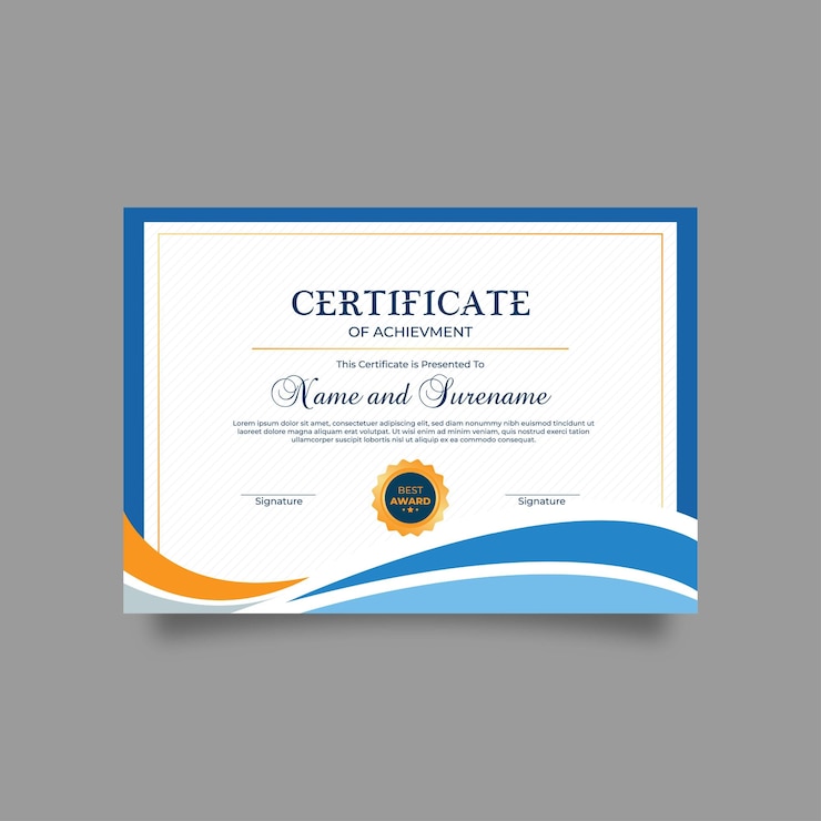 Timeless Tribute Masterful Certificate Design