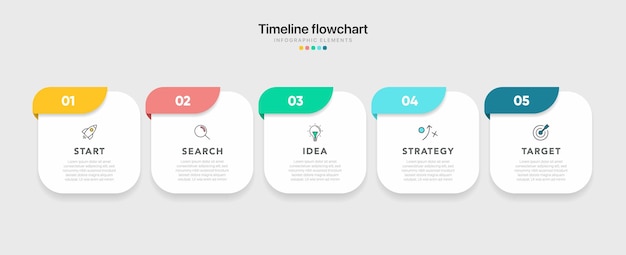 timeline 5 6 options infographic for presentations workflow process diagram flow chart report