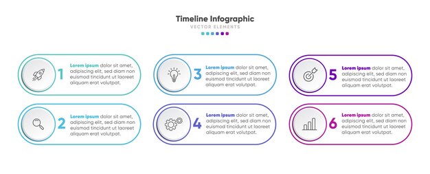 timeline 5 6 options infographic for presentations workflow process diagram flow chart report