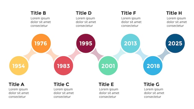 Timeline arrow infographic presentation slide template perfect for startup business and marketing