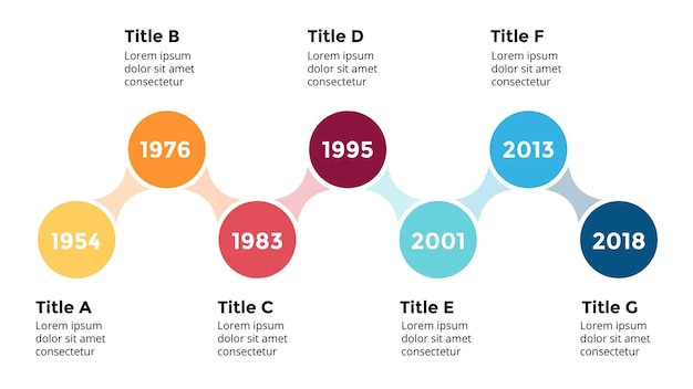 Timeline arrow infographic presentation slide template perfect for startup business and marketing