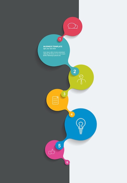 Timeline. Business color vector. Infographic.