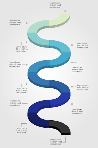 timeline chart template for infographic for presentation for 12 element