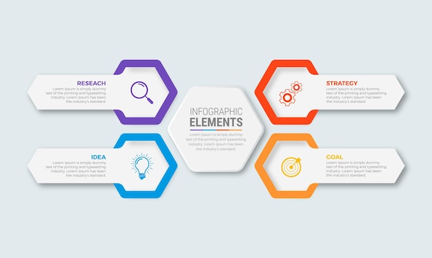 Vector timeline circle infographic template 5 options or steps