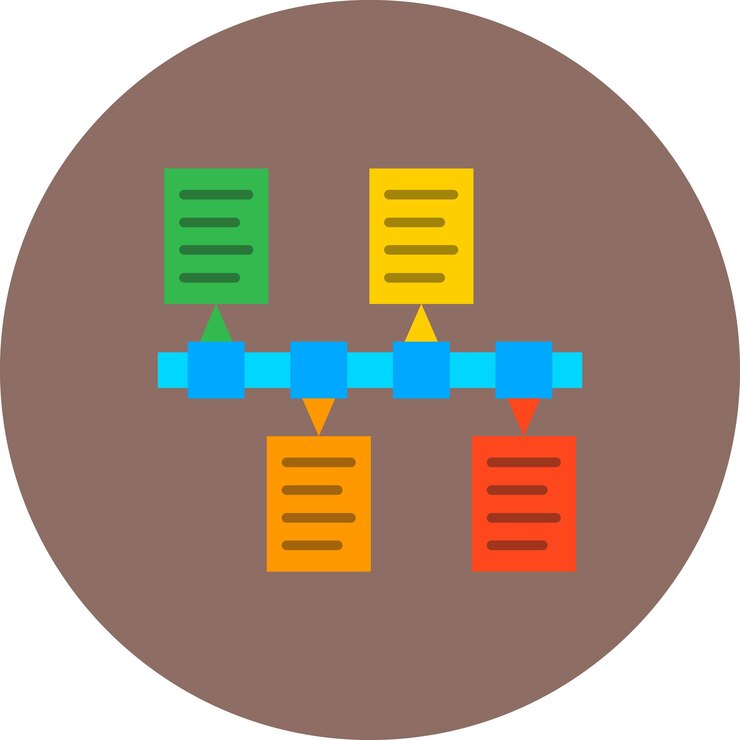 Vector timeline icon