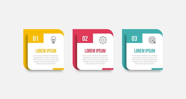 timeline infographic design element and number options business concept with 3 steps can be used for workflow layout diagram annual report web design vector business template for presentation