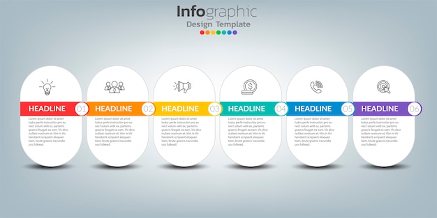 성공 개념에 아이콘으로 타임 라인 infographic 템플릿입니다.