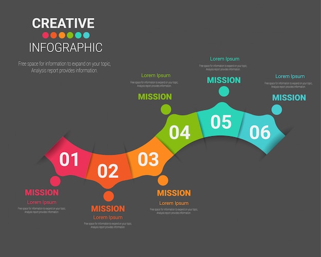 Timeline infographic template