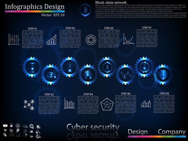 Vector timeline infographic.