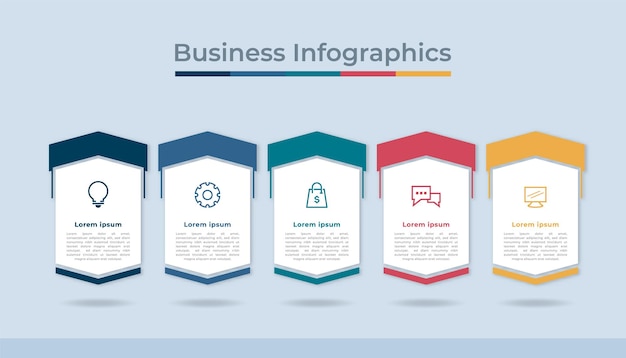 Timeline Infographics Business Data Visualization Process Chart Diagram Graph with Steps Options
