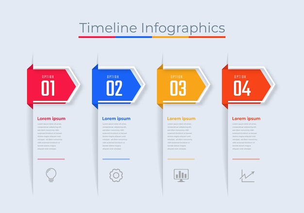 타임 라인 인포 그래픽 디자인 마케팅 아이콘 비즈니스 데이터 시각화 단계 또는 프로세스