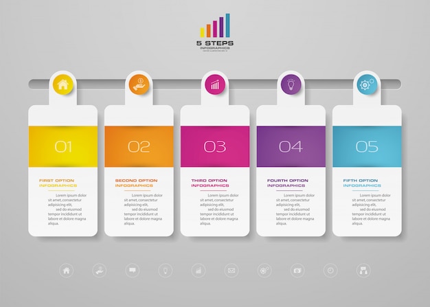 Elemento infografica timeline