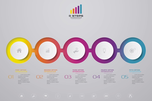 Vector timeline infographics element