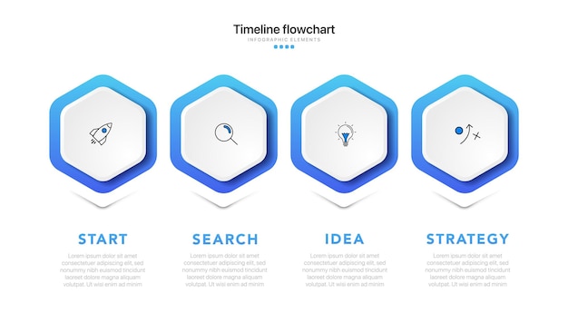 timeline options infographic for presentations workflow process diagram flow chart report