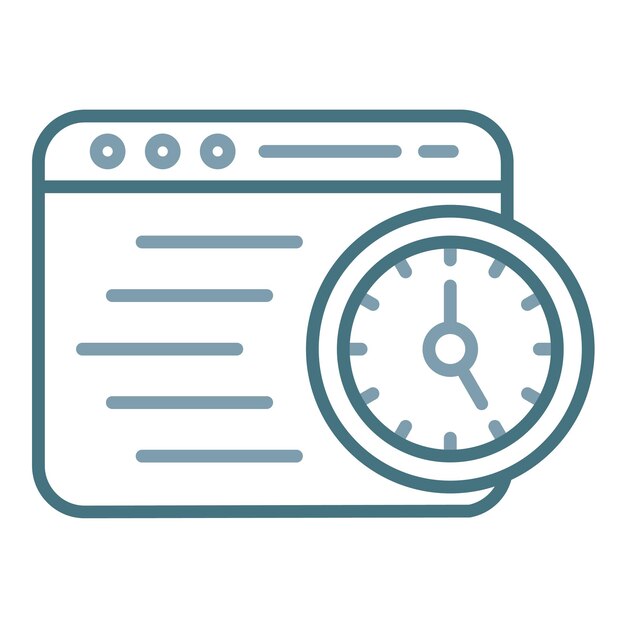 Timemanagement vlakke afbeelding