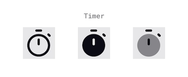 Timer pictogrammen blad