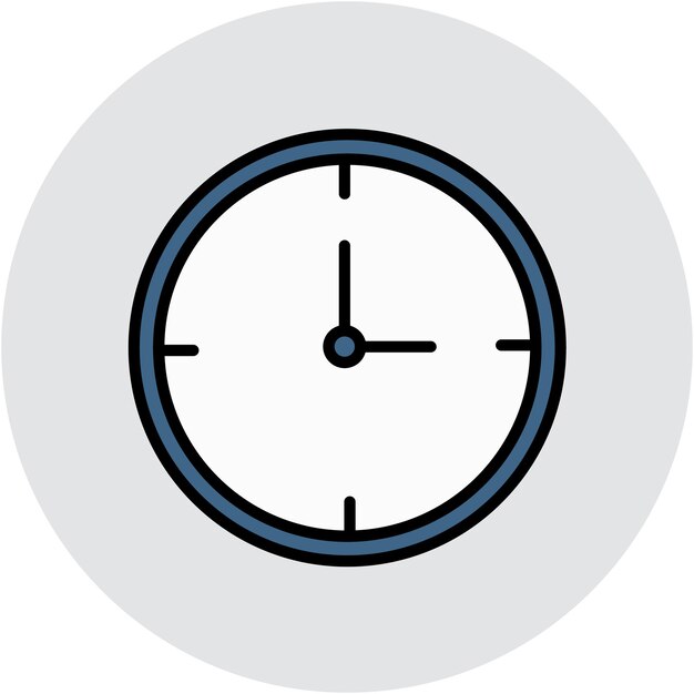 Timer vector illustration style