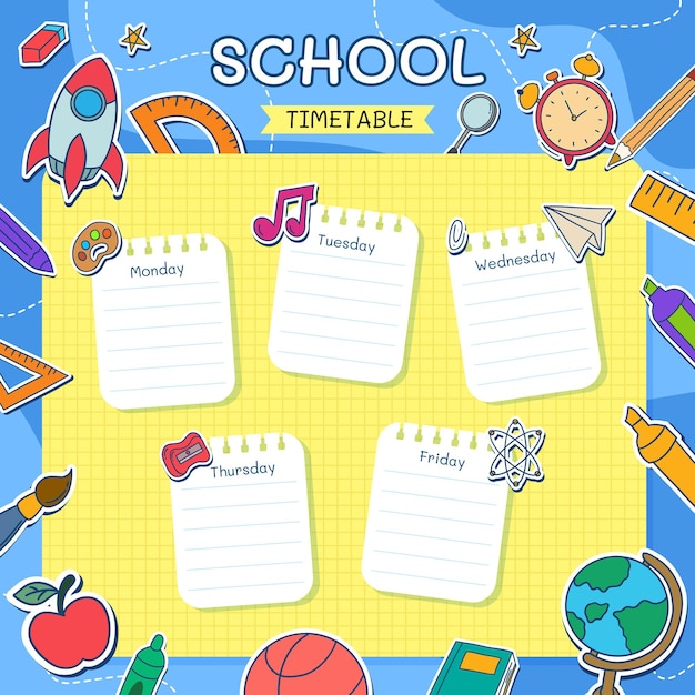 Timetable scholl template