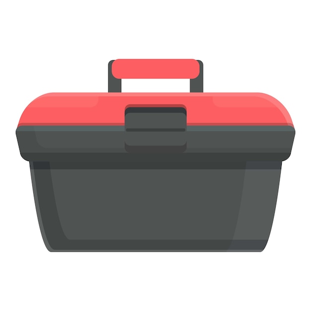 Timmerwerk gereedschapskist pictogram cartoon vector Gereedschapskist Apparatuur kit