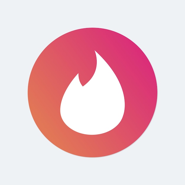 Vector tinder vector social media icon