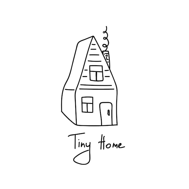 Vector tiny house quote