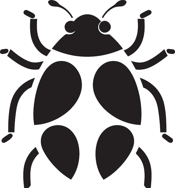 Tiny Marvel Ladybug Logo Red Spots in Vector Art