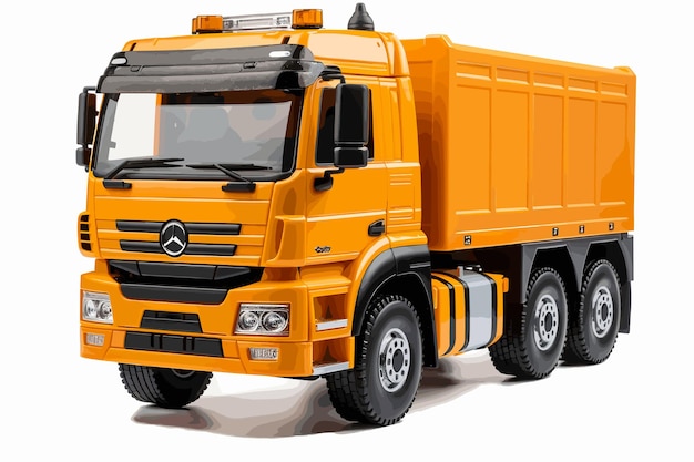 Vector tipper dump truck isolated 3d rendering