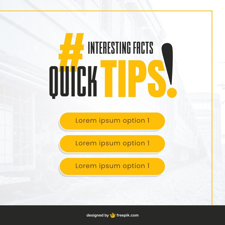 Tips social media post template