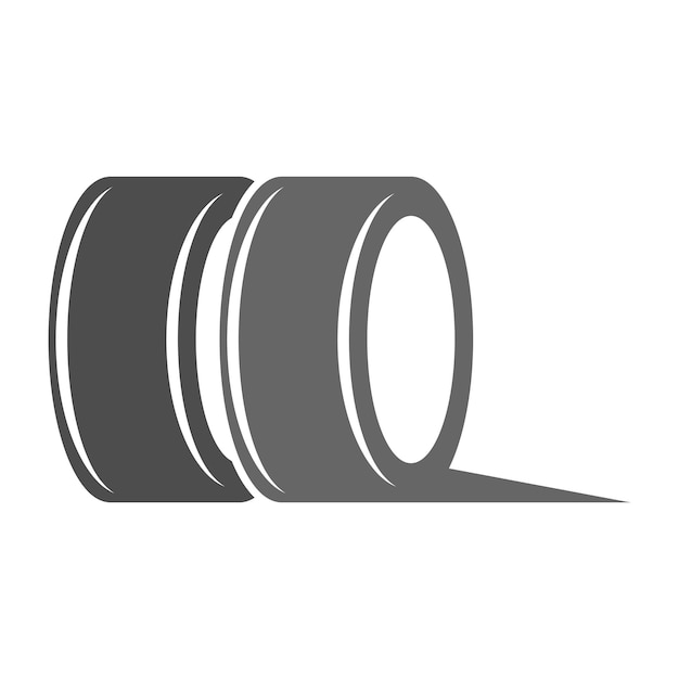 Tire icon logo design illustration