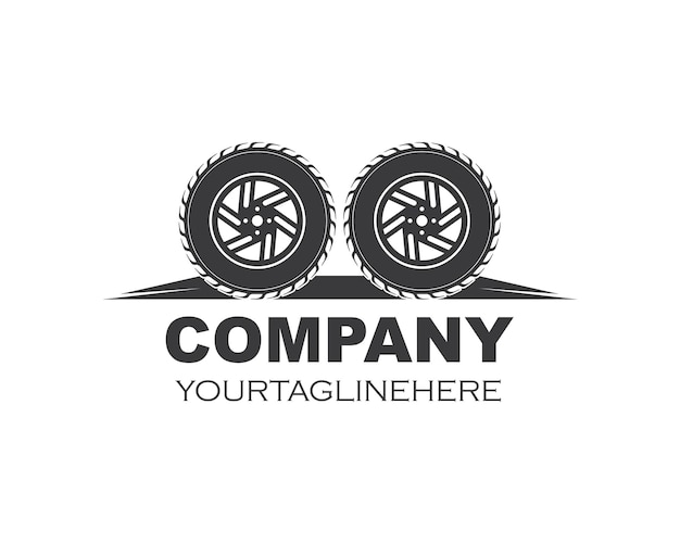 Tire icon logo illustration vector template